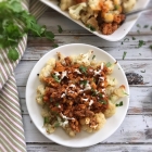 Roasted Cauliflower with Meat Sauce