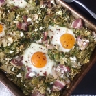 Sheet Pan Breakfast | Eggs, Bacon & Brussel Sprouts {paleo, whole 30}